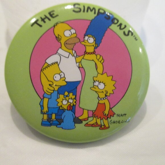 4 - BART SIMPSON Pins Buttons / 1989 / Matt Groening / Fox / Homer Marge Maggie - Picture 3 of 6